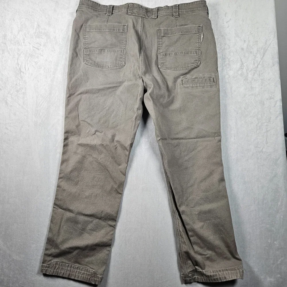 Duluth Trading Flex Fire Hose Pants Mens 40x30 (Fits 38x29) Gray Slim Fit